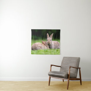 Tapiz Animales de bebé más afectados   Conejos de conejo