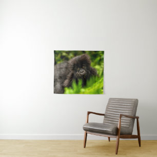 Tapiz Animales de bebé más afectados Gorila de montaña