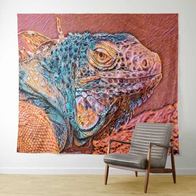 Tapiz AnimalMix_Iguana_004 (In situ (horizontal))