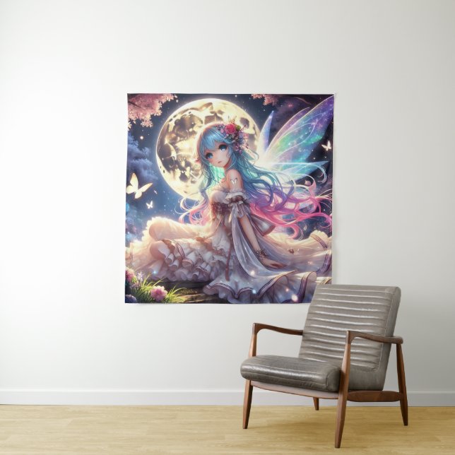 Tapiz Anime Chica Moon Fairy Princess in Garden (In situ)