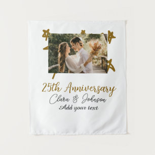 Tapiz Aniversario de boda añadir nombre año imagen estre