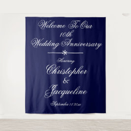 Tapiz Aniversario de Bodas número 10 Foto divertida Teló