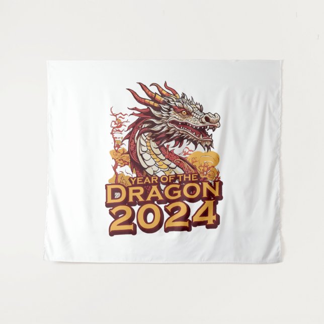 Tapiz Año del dragón 2024 (Anverso (horizontal))