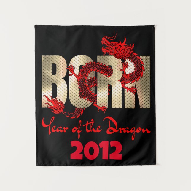 Tapiz Año del Dragón 2024, 2012, 2000, 1988 (Anverso)