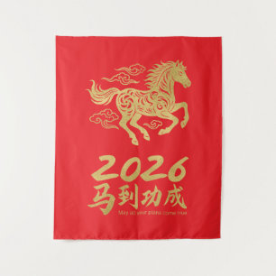 Tapiz Año Nuevo Chino 2026 Año del Caballo