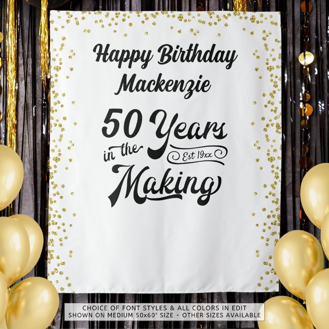 Tapiz Años de cumpleaños retro en el proceso de Personal (Subido por el creador)