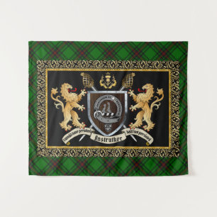 Tapiz Anstruther Clan Badge & Motto con Leones