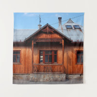 Antiguo alojamiento de casa tradicional de madera,