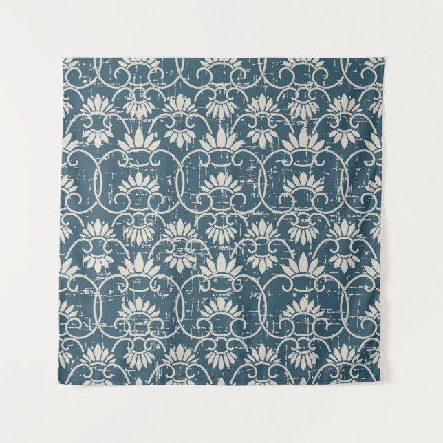 Tapiz Antiguo retro sin costura retro de fondo desgastad (Anverso)