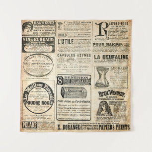 Tapiz Anuncio de periódico francés de 1897