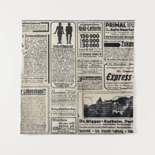 Tapiz Anuncios de periódicos alemanes de 1917
