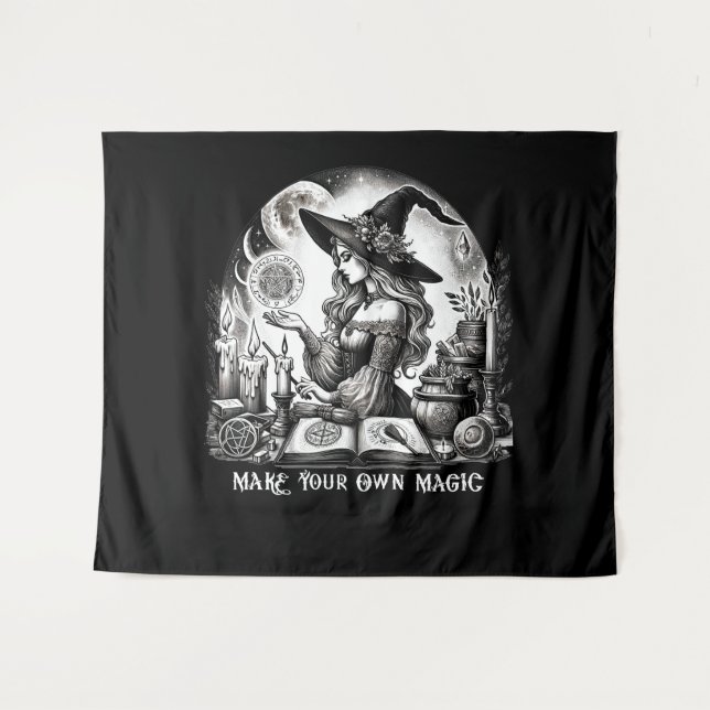 Tapiz Apothecary de bruja de bonito haga su propia magia (Anverso (horizontal))