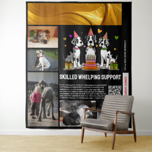 Tapiz Apoyo especializado para parto de perros