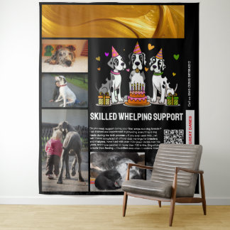 Tapiz Apoyo especializado para parto de perros