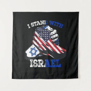 Tapiz Apoyo Me mantengo con la herencia judía de Israel