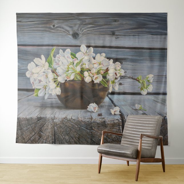 Tapiz Apple Blossom Still Life – Original Fine Art Print (In situ (horizontal))