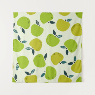 Tapiz Apple seamless pattern. Fruit theme illustration.a