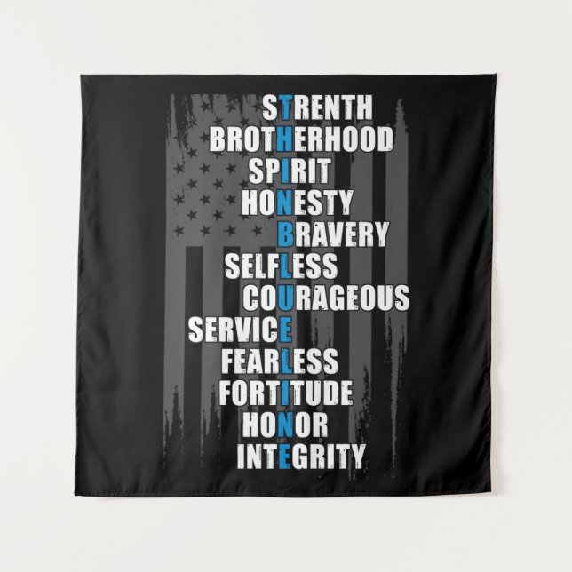 Tapiz Apreciación de la policía de bandera (Anverso)