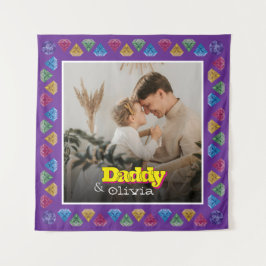 Tapiz Apreciado regalo de retrato familiar - Hijo de hij