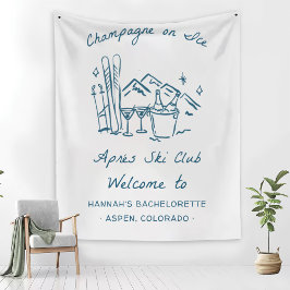 Tapiz Après Ski Champagne on Ice Winter Bach Party