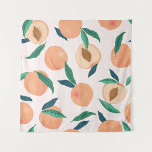 Tapiz Apricot De Peach: Patrón Tropical Sin Marea.