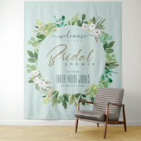 AQUA FOLIAGE ACUARELA  BIENVENIDA A DUCHA NUPCIAL