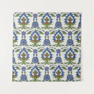 Tapiz Árabe Tradicional: Iznik Tile Seamless.