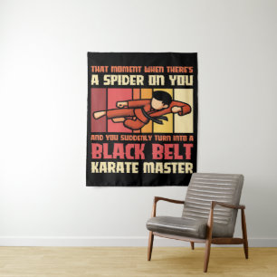 Tapiz Araña Black Belt Karate Master
