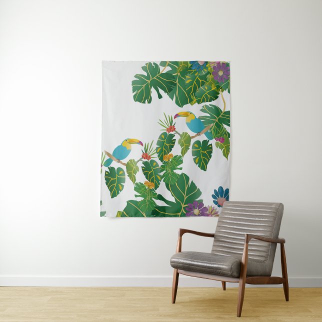 Tapiz Arazzo con tucani (In situ)