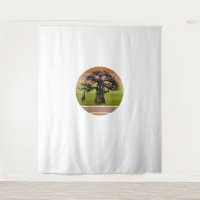 Árbol baobab y puesta de sol retro de jirafa afric