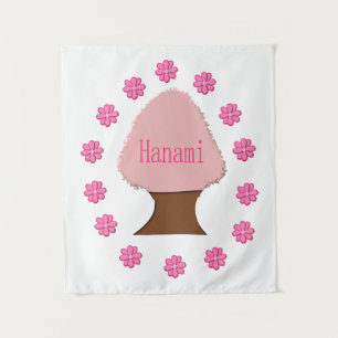 Tapiz Árbol de cerezas japonés Hanami