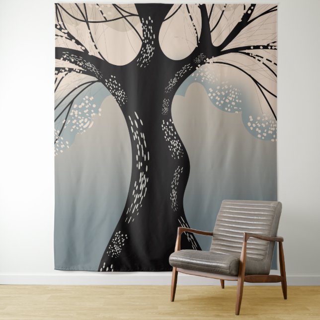 Tapiz árbol de flor japonesa (In situ)