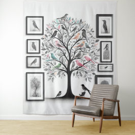 Tapiz Árbol de imágenes familiares 01