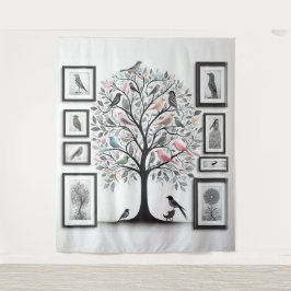 Tapiz Árbol de imágenes familiares 01