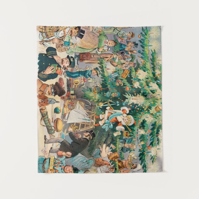 Tapiz Árbol de Navidad (1902) (Anverso)