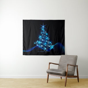Tapiz Árbol de Navidad estilizado y brillante de Slipper
