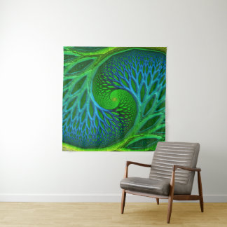 Tapiz Árbol De Vida Espiral Fractal