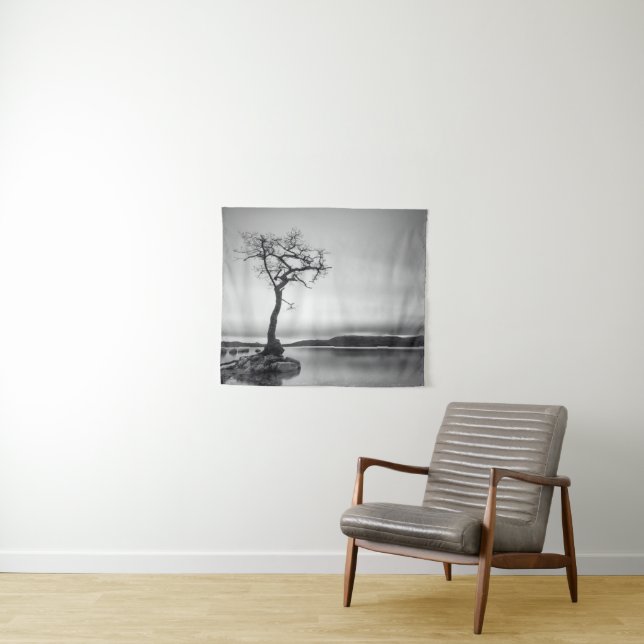 Tapiz Árbol desnudo solo (In situ (horizontal))