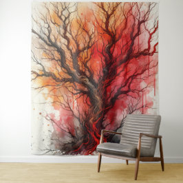 Tapiz Árbol muerto 2 - acuarela