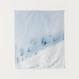 Tapiz Arboles congelados sol y nubes en las montañas