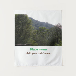 Tapiz Árboles de selva selva bocas viajes agregar nombre