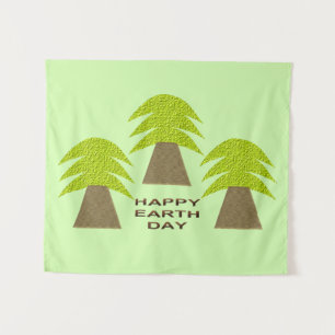 Tapiz Árboles del Día de la Tierra