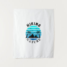 Tapiz Árboles estéticos de palmeras y vibraciones oceáni