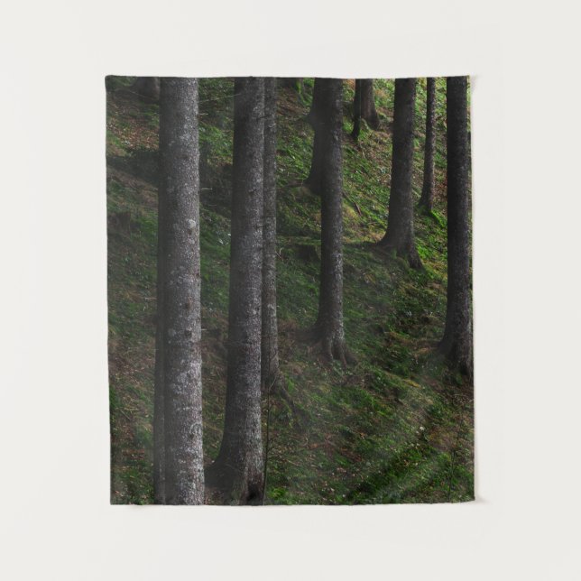 Tapiz Árboles y musgo verde (Anverso)