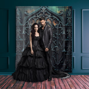 Tapiz Arco negro gótico Moody