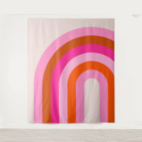 Arco rosa arcoiris y Naranja Boho