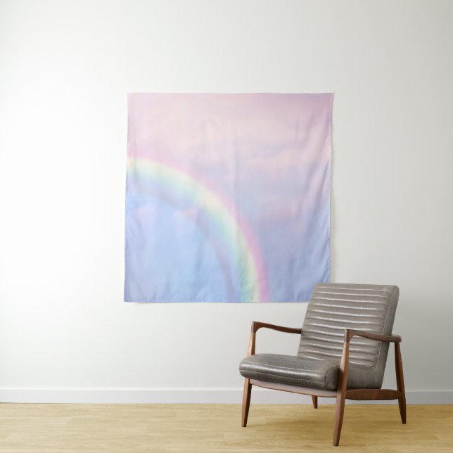 Tapiz Arcoiris de esperanza - pastel, (In situ)