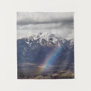 Tapiz Arcoiris y montañas después de la tormenta
