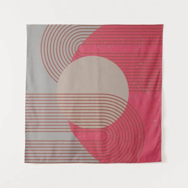 Tapiz arcos almohada de lanzamiento abstracto (Anverso)