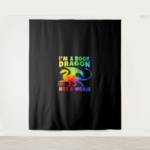 Tapiz Arcos de lluvia soy un dragón de libros, no un gus